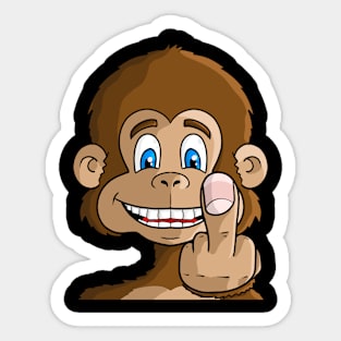 Monkey business Sticker